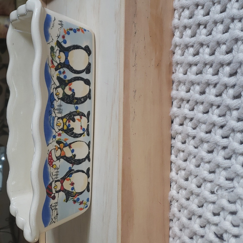 Snow Penguins 9"x5"  Loaf Pan -